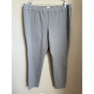 Coldwater Creek Gray Cotton Pull-on Pants Size 20W NWOT